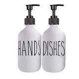 SoapElegance 500 ml schwarzes Seifenspender-Set