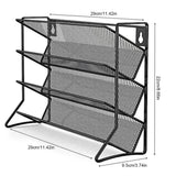 4-stufiges Gewürzregal Wand Edelstahl – Küchen Organizer | Platzsparendes Wandregal | Vorratshalter ohne Gläser