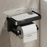 SmartHold Luxe – Toilettenpapierhalter aus Aluminium mit Telefonablage