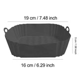 AirBake – Silikon Airfryer Topf & Backform – Wiederverwendbares Quadrat-BBQ- und Ofen-Tablett