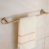 RoyalRetro Antik Messing Badzubehör Set mit Keramik