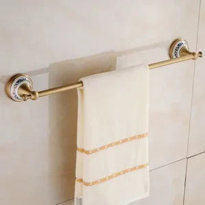 RoyalRetro Antik Messing Badzubehör Set mit Keramik