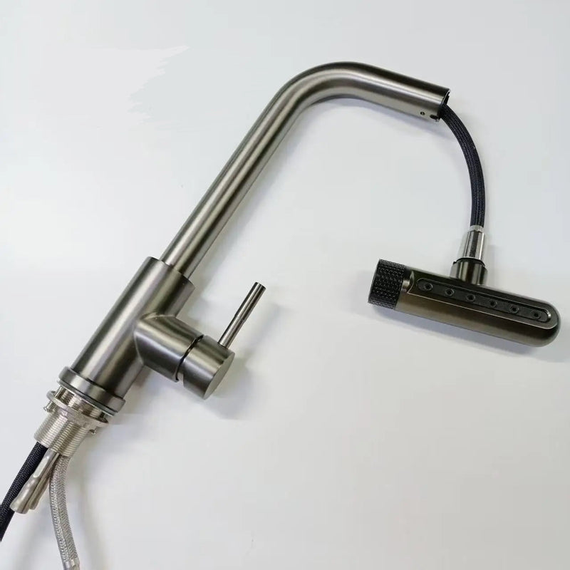 Ausziehbarer Küchenhahn SteelFlex Gun Grey