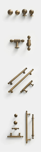 BrassElegance Massivmessing Antik T-Griff