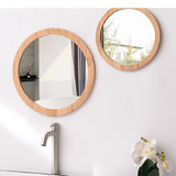 NordicFrame Glas Wandspiegel mit Holzrahmen