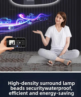 NordiLux Design Badezimmerspiegel – Smarter LED-Wandspiegel mit unregelmäßiger Form und Aluminiumrahmen