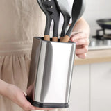 ChefPro – Luxuriöser Edelstahl Universal-Messerblock mit Antibakterieller Wirkung