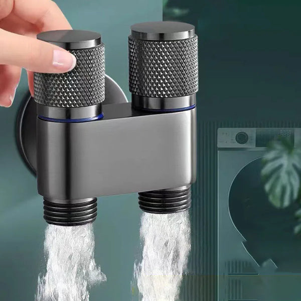 Dual Flow Pro – 2-in-1 Wandarmatur für Toilette und Waschmaschine