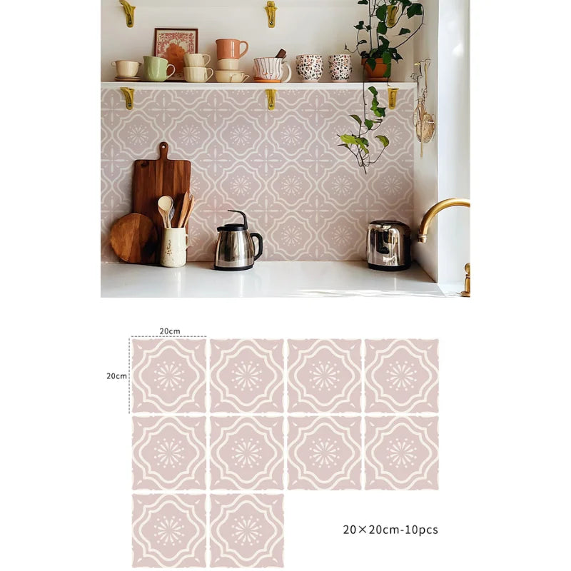 BohoTerracotta Selbstklebende Fliesenaufkleber