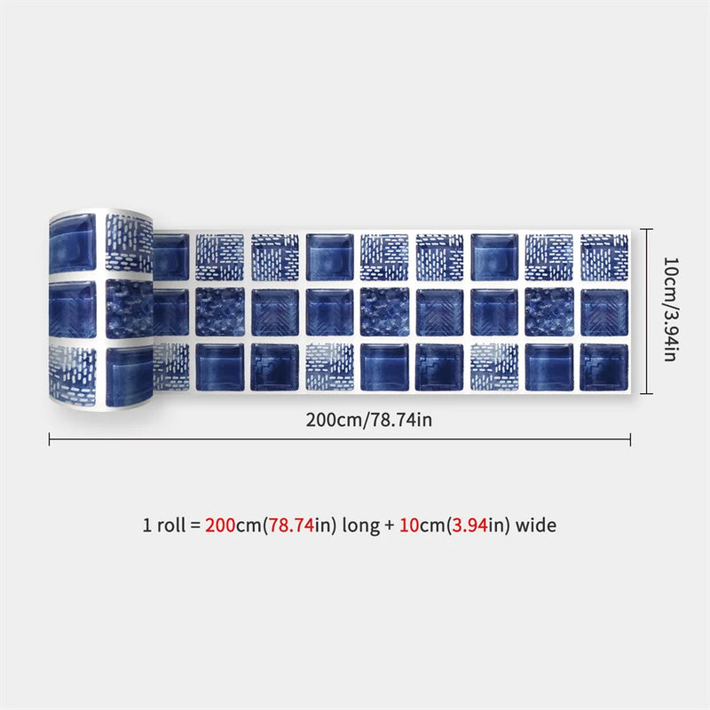 DecoMosaic Wasserdichte Mosaik Wandaufkleber