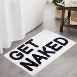 BareLuxe Get Naked Badematte – Luxuriöser Mikrofaser Antirutsch Teppich mit Fluffy Shaggy Look