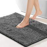 PlushPad Luxus-Badematte aus Chenille – Rutschfest und superweich – Für ultimativen Badezimmerkomfort
