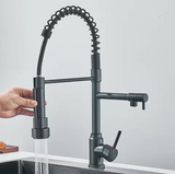 Ausziehbarer Küchenhahn | Warmes und kaltes Wasser | Einhebelmischer