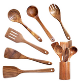 EcoWood – Luxuriöses Kochgeschirr-Set aus Holz mit Aufbewahrungseimer