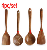 EcoWood – Luxuriöses Kochgeschirr-Set aus Holz mit Aufbewahrungseimer