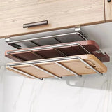 Schneidebrett Halter Edelstahl Unter Schrank – Küchen Organizer | Hängende Aufbewahrung | Platzsparendes Design