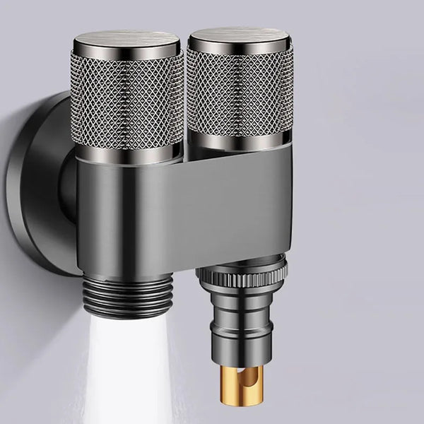 Dual Flow Pro – 2-in-1 Wandarmatur für Toilette und Waschmaschine