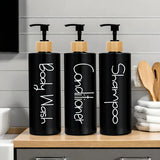 EcoStyle 3-teiliges nachfüllbares Seifenspender-Set - 500 ml