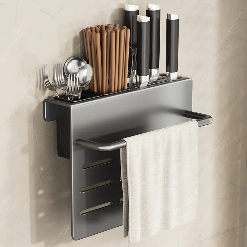 schneidebrett mit aufbewahrung ChefSpace Wandmontierter Messerhalter mit Schneidebrett-Aufbewahrung – – SanitaerDeal