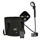 OutdoorBrause Komplettset – Tragbare Campingdusche mit 6000-mAh-Akku | 20-Liter-Faltbehälter & elektrische Pumpe | Für Camping, Reise & Autopflege