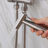 Toilettenbrause / Bidetarmatur – Edelstahl | Horizontaler Strahl