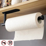 KlebeFix Küchenrollenhalter – Selbstklebender Papierrollenhalter | Wandmontierter Küchen- und Toilettenpapierhalter | Platzsparende Aufbewahrung