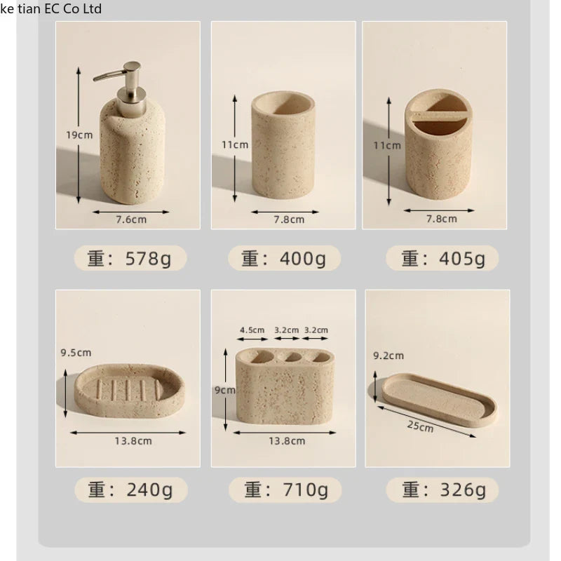 Luxuriöses Badaccessoire aus Sandstein & Naturstein
