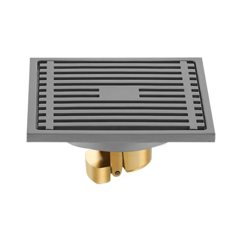 AquaShield Quadratischer Edelstahl-Bodenablauf