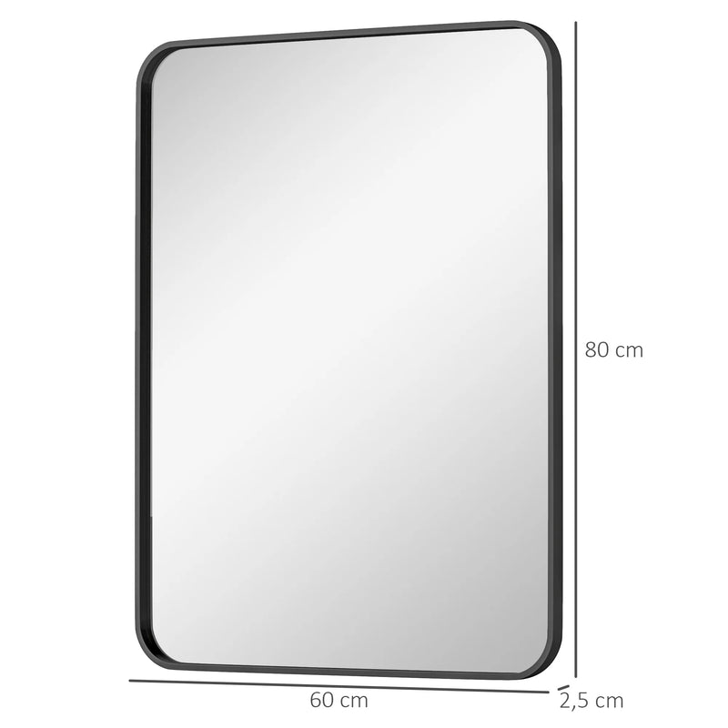 HOMCOM Luxus-Badezimmerspiegel 60x80cm