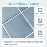 Selbstklebende 3D-PVC-Wandfliesen | Matt | Wasser- und hitzebeständig | 30 x 30 cm | 10 Blatt