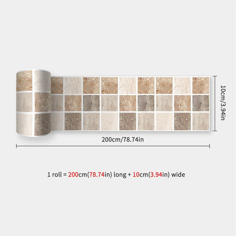 DecoMosaic Wasserdichte Mosaik Wandaufkleber