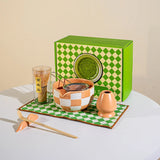 MatchaGenuss Keramik-Teeset – Japanisch Inspiriertes Matcha-Set mit Teeschale & Bambusbesen | Mehrteiliges Zubehörset | Für Matcha-Zubereitung & Teezeremonie