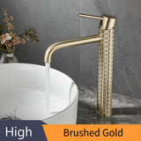DiamondLux Waschtischarmatur – Schwarzer Einhebel Wasserhahn aus Messing