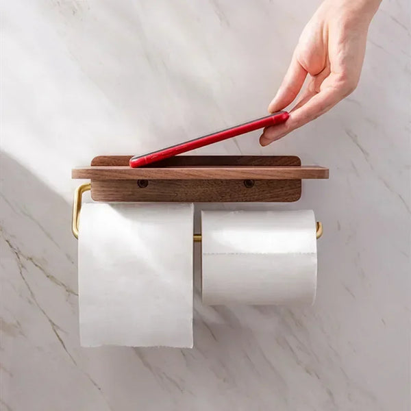 Papierhandtuchhalter | Massivholz & Edelstahl