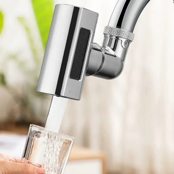 AquaTwist 4-in-1 Schwenkbarer Wasserfall-Küchenhahn