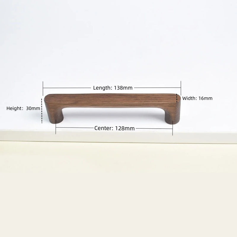 Houten Meubelknop – Beuken- of Walnoothout | Schattig Design | Inclusief Schroeven