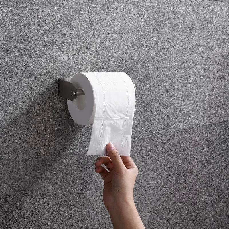 LUXROLLO – Selbstklebender Edelstahl Toilettenpapierhalter (Verlängert & Bohrenfrei)