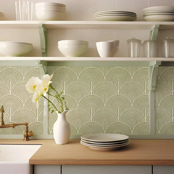 ArtTiles – 10-teiliges abstraktes mattes Fliesenaufkleber-Set
