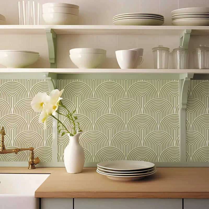 ArtTiles – 10-teiliges abstraktes mattes Fliesenaufkleber-Set