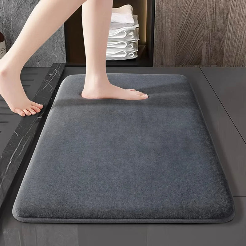 Aqua Velours Super saugfähige Badematte – Ultra rutschfeste Fußmatte aus Korallensamt