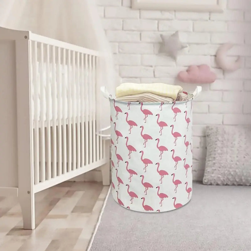 EcoStore Wäschekorb – Faltbarer Canvas & Leinen Wäschekorb mit Griffen und Kordelzug