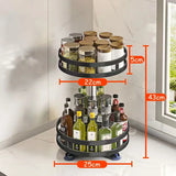 SpiceTurn Pro – 360° Drehbarer Gewürzregal-Organizer für die Küche