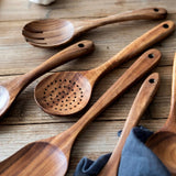 EcoWood – Luxuriöses Kochgeschirr-Set aus Holz mit Aufbewahrungseimer