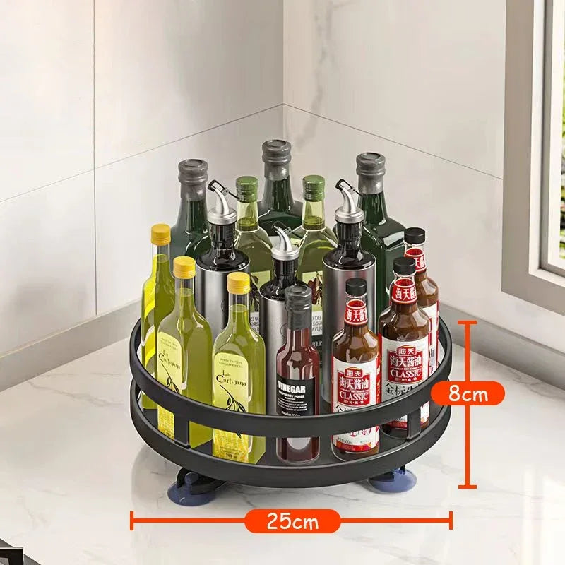 SpiceTurn Pro – 360° Drehbarer Gewürzregal-Organizer für die Küche