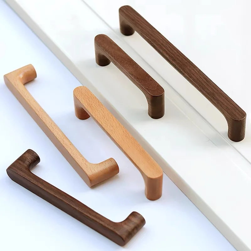 Houten Meubelknop – Beuken- of Walnoothout | Schattig Design | Inclusief Schroeven