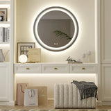LUVODI Runder Smart LED Badezimmerspiegel