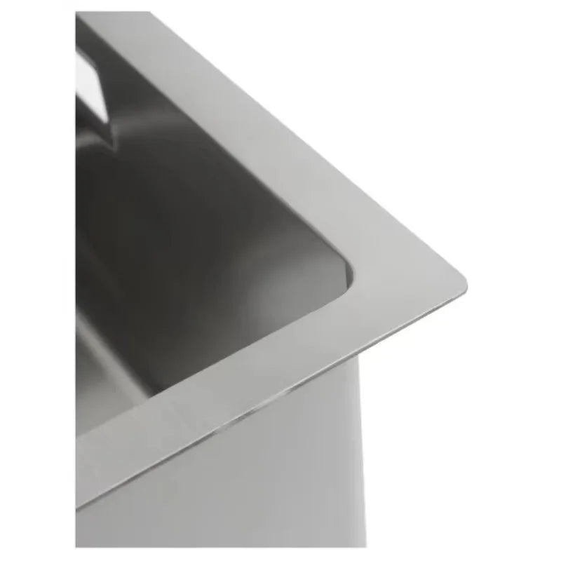 Handgefertigte Küchenspüle aus Edelstahl – Quadratisch | Modernes Design