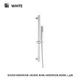 Verstellbare Duschstange Wandmontage – Brausestange Set | Edelstahl Handbrause | Wassersparend & Modern