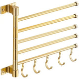 Doppelter Handtuchhalter | Aluminium | <50 cm | Mit Haken