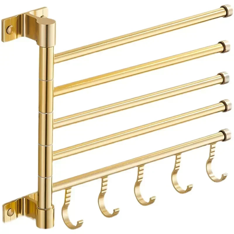 Doppelter Handtuchhalter | Aluminium | <50 cm | Mit Haken